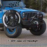 7 Inch Cre LED Jeep Driving Light with DRL & Angel Eyes, IP 67 Waterproof New Design Jeep LED Work Light Model: Sr-Ldw-