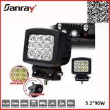 5.2inch IP68 CREE LED 90W Offroad LED Work Light