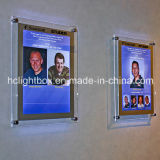 LED Acrylic Crystal Slim Light Box with Screw and Backlit Wall Mounted