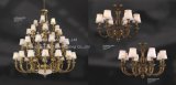 Luxury Project Lobby Crystal Pendant Lamp Candle Chandelier