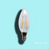 C35 2W LED Filament Bulb with CE RoHS ERP SAA Certifications