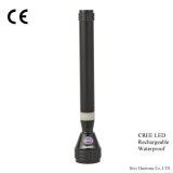 Rechargeable Flashlight with Strong Power LED, Promotion, Portable, Waterproof