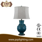 Blue Ceramic Table Lamp with Lamp Shades (P0073TA)