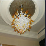White Blown Glass Craft Chandelier Lamp for Decoration