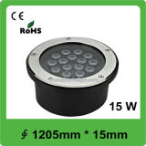 1650 Lm High Lumen Square Underground LED Lights with Stainless Steel Housing