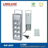portable Rechargeable 8PCS SMD LED Flashlight