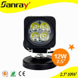 12W Suqare Flood Beam IP67 LED Work Light for Offroad