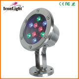 High Holder DMX LED Underwater Light for Outdoor Foutaion Pool Lighting (ICON-C004-9)