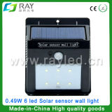 0.49W 6 LED Motion Outdoor LED Solar Wall Light