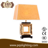 Contemporary Golden Cube Hotel Table Lamp