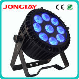 Hot Sale LED PAR Light 9PCS* 12W RGBWA/UV 6 in 1 Flat Slim LED PAR Light (JT-135)