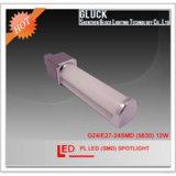 1100-1200lm Plug SMD LED Spotlight G24-24SMD (5630)