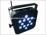 12 PCS 3in 1 RGB Wireless DMX LED Flat PAR (ML-3043)