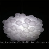 White Ball Blown Glass Ornament Chandelier for Decoration