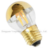 Half Gold Mirror LED Bulb, 2W G45 LED Filament Bulb
