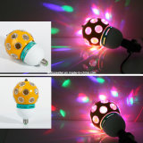 Full Color E27 6W Crystal Auto Rotating LED Stage Light (MQ0002)