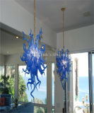 Blue Decoration Glass Chandelier for Hall