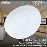 CE RoHS Certified LED Ceiling Light with Motion Sensor