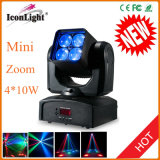 Bright 4 X10W Quad RGBW LED Baby Zoom Moving Head Light
