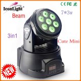 3in1 LED Moving Head Light 7PCS*3W Mini Disco Light (ICON-M005C)