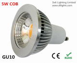 240V Dimmable GU10 5W COB LED Spotlight