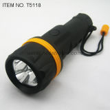 2d PVC Coated LED Flashlight (T5118)