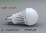 High Efficiency High Lumen 4.5W/7.5W/9.5W LED Bulb Light
