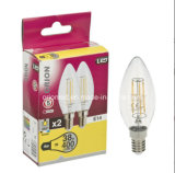 CE RoHS Approval Filament Candle 4W LED Bulb Light