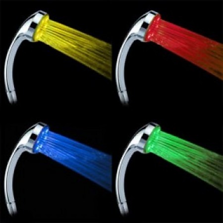 Colourful LED shower lights Colourful LED shower lights