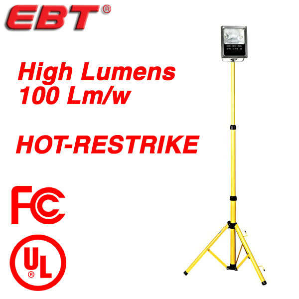 70W Portable Work Lights with Tripod, More Lumens Than LED Work Lights, Saving 50% Than Halogen Work Lights