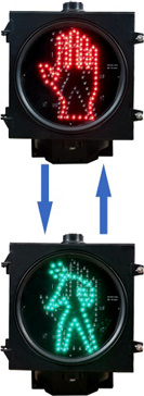 LED Traffic Signal Light (SR300-3-ZGSM-1)