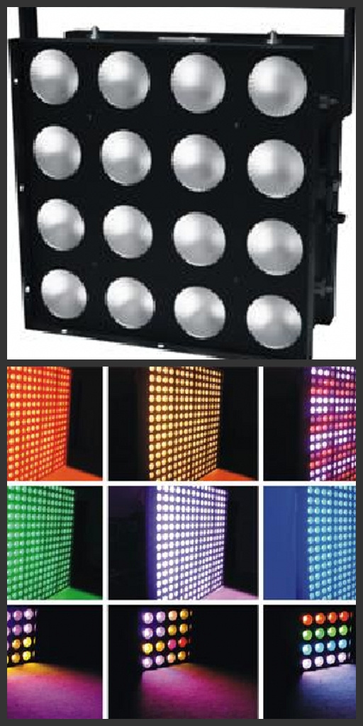 Professional 16PCS 30W COB RGB 3in1 LED Wall Washer