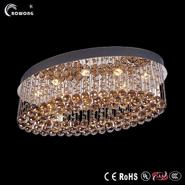 Tilt Glass Ball Pendant Light LED Hotel Lobby Chandelier