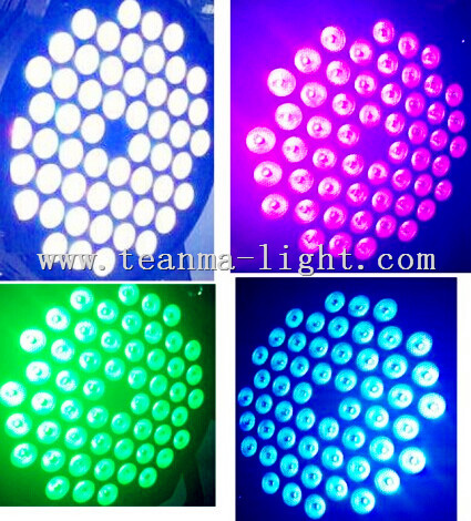 54 PCS 4W RGB 3 in 1 LED PAR Light