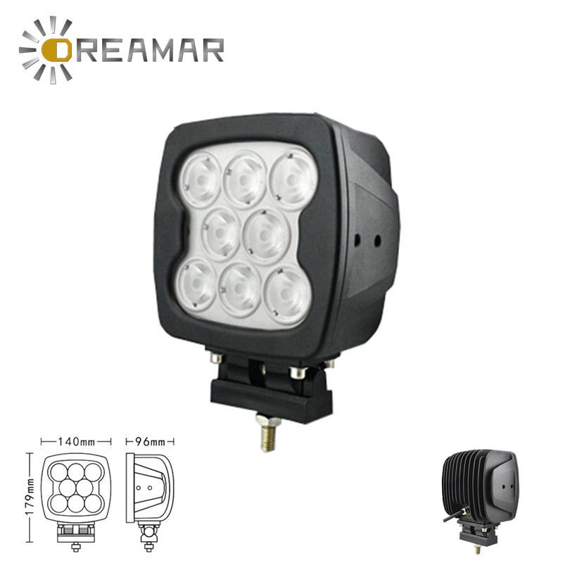 IP67 7 Inch (8PCS*10W) 80W CREE LED Work Driving Light