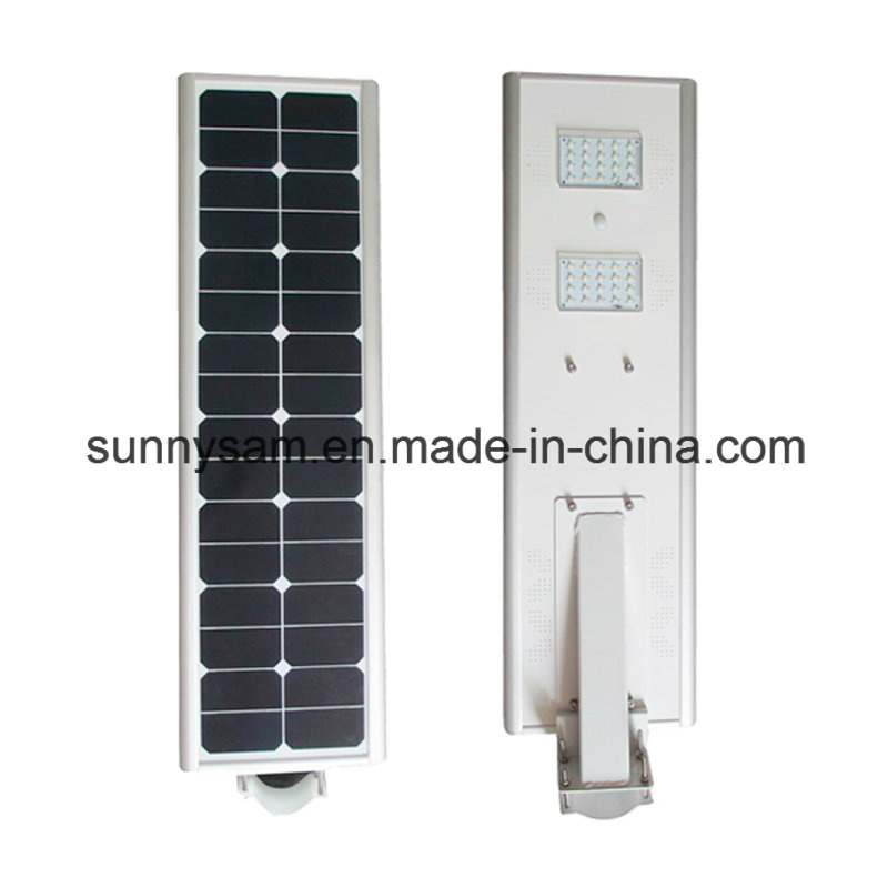 30W Integrated LED Solar Garden/Street Light with Sensor Lighting