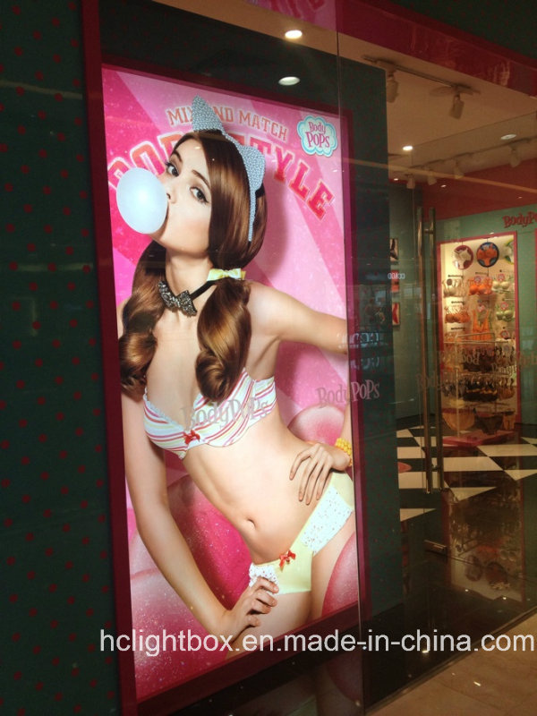 Wall Mounted Light Box with Snap Frame LED Aluminum Frame Light Box