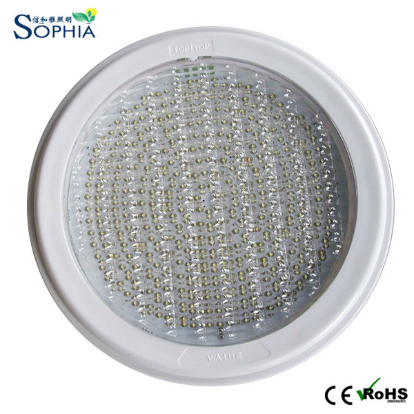 30W High Quality IP68 Fiberglass Pool White Color LED Swimming Pool Light with CE RoHS PC Housing