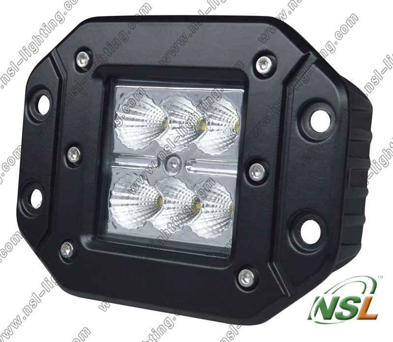 Flush Mount 18W CREE LED Work Light, 18W Flush Mount Work Light LED, 18W LED Work Light, LED Driving Light