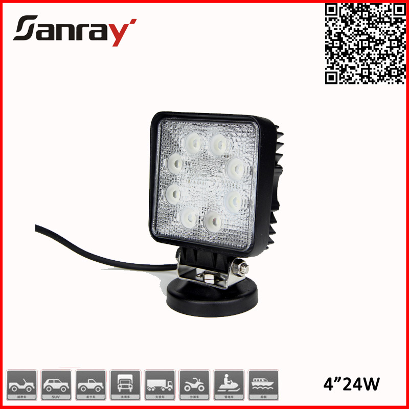 Hot Selling Waterproof 4inch 24W Truck LED Work Light