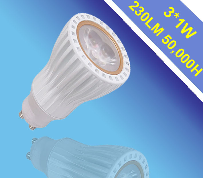 3*1w Gu10 LED Light