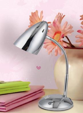 Modern Table Lamp/Simple Desk Lamp in Chrome Finishing