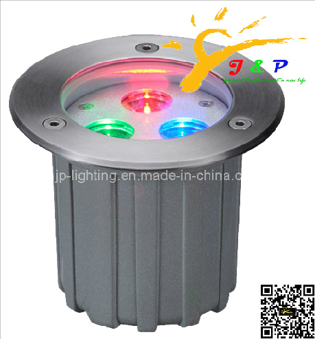 Stainless Steel 9W RGB LED Underground Garden Light (JP82634)