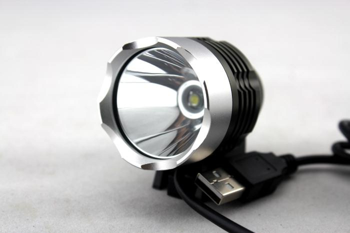 CREE T6 Front Bike Light USB Port