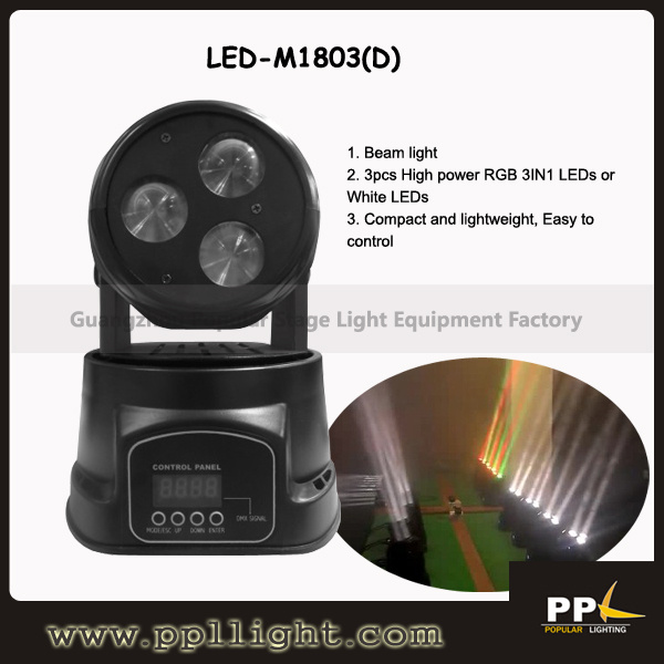 Mini Beam Light 3X10W LED Moving Head Mini Light