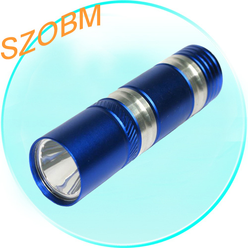 High Power 1W LED Flashlight (Blue)