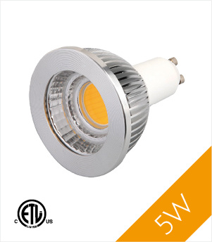 Dimmable 5W GU10 LED COB Spotlight