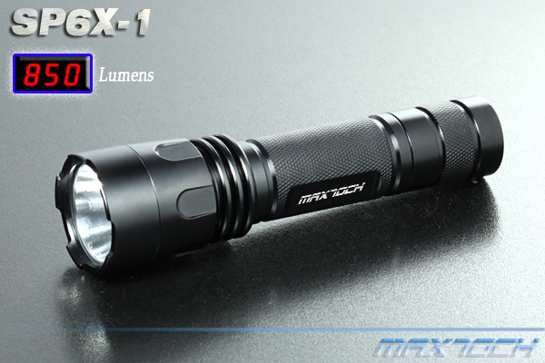 8W T6 800LM 18650 Superbright Aluminum LED Flashlight (SP6X-1)