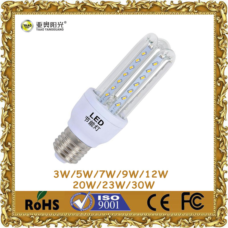 360 Degree 5W U-Shaped LED Corn Light with E27 Base