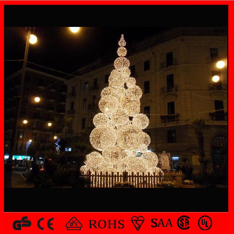 Outdoor Landscape Decoration Christmas Customize LED Ball Tree Light